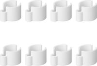 ProPlus set de clips pour câble - plastique - pour tuyaux Ø 22-32 mm - blanc - 8 pièces