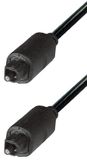 Transmedia Digitale optische Toslink audio kabel - 4mm / zwart - 2 meter