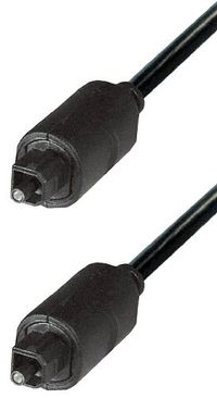 Transmedia Digitale optische Toslink audio kabel - 4mm / zwart - 2 meter