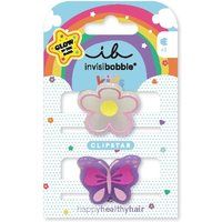 Invisibobble Clipstar Glow Happy Flower - Skřipeček Do Vlasů 2 Ks