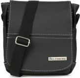 Beltimore Sac bandoulière en cuir noir/blanc