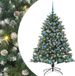 vidaXL Kunstkerstboom Groen 150 cm PVC en Plastic en Staal