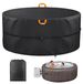 Whirlpool Ronde Whirlpool Cover van 420D Oxford Stof met Opbergtas
