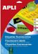 Apli Stickers/etiketten Geel 38,1 x 21,2 mm 20 Lakens