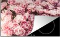 Merkloos KitchenYeah® Inductie beschermer 77x51 cm - Bloemen - Roze - Inductiebeschermer