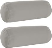 vidaXL - Kussensloop - 2 stuks - HEERLEN - Grijs - Ø 15 x 40 cm - Polyester