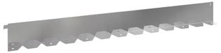 Syfax Gazonrand 10 st 102 x 10 x 4 cm Staal Zilverkleurig