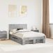 vidaXL Bedframe met hoofdeinde Beton Grijs 120 x 200 cm Bewerkt hout