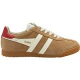 Gola Vrouwen sneakers met veters Elan, suede, rubber, caramel/off white/deep red, maat 37