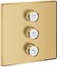 GROHE Grohtherm SmartControl afbouwdeel v. inbouwkraan volume (stopkraan) v. 3 functies vierkant brushed cool sunrise 29127GN0