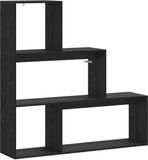 vidaXL Roomdivider Boekenkast Zwart eiken