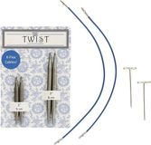 ChiaoGoo TWIST Lace short combo pack 5+8cm "sokkenwonder" 5.0 mm blauw