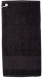 Towel City Golf handdoek zwart 40x60 cm