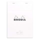RHODIA 16401C - Geniet Vergadernotitieblok N°16 Wit - A5 14,8 x 21 cm - Voorgedrukt Datum/Notities/Actie - 80 Afscheurbare Vellen - Clairefontaine Wit Papier 80 g/m² - Omslag van Gecoat Karton