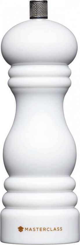 MasterClass KitchenCraft Masterclass Zout- of Pepermolen 6 x 18 cm Wit