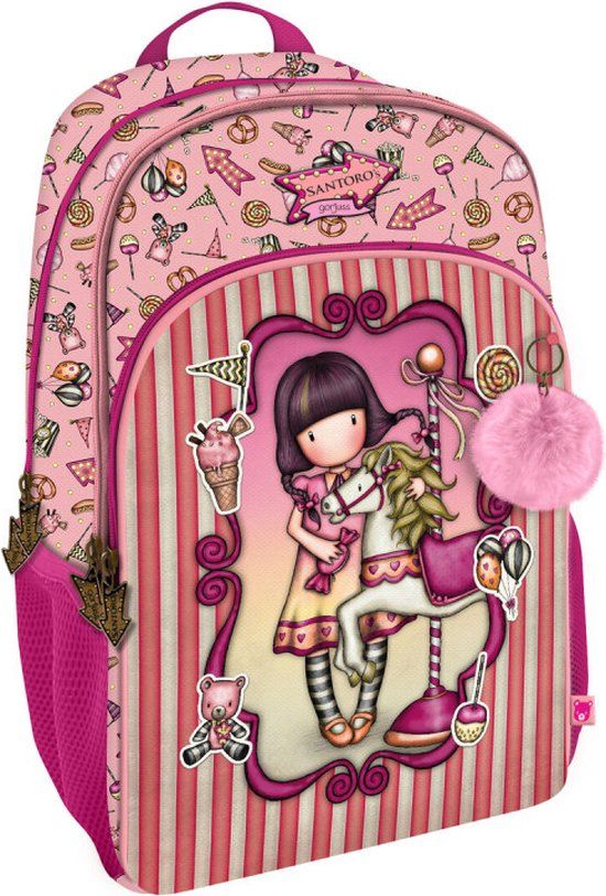 Gorjuss Carousel School Backpack - 17L - Unisex - Polyester