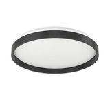 EGLO connect.z Smart Home LED-plafondlamp Moschettino-Z, ZigBee + Matter | app- en spraakbediening Alexa, warmwit-koudwit, RGB, dimbaar, zwart-wit, Ø 49,1 cm