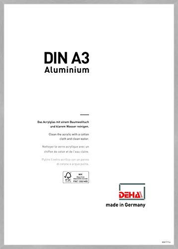 DEHA Design Fotolijst Tribeca, 29,7 x 42 cm (A3), Mat zilver structuur