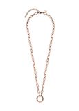 PURELEI Ketting Glow Charm Kette Roségoud Roestvrij staal 45 cm