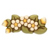 THUN Bloemenwanddecoratie - keramiek - Country Bloom Collection - 16,2 x 2,5 x 7,1 cm