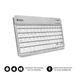 SUBBLIM TECLADO SMART BLUETOOTH SILVER QWERTY Spaans Zilver, Wit