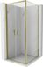 Mexen Exo porte battante cabine de douche 70 x 70 cm, transparent, or