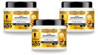 Gliss 3 x Ultimate Repair Masque capillaire 4-en-1 - 400 ml - Pack avantage