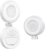 Ulanzi LM23 Smartphone Ring Light - Selfie Ringlamp met MagSafe - Oplaadbaar en dimbaar - 3-in-1 met Telefoonstandaard & Spiegel - Wit