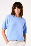 Garcia Dames Effen Trui Blauw Korte mouw