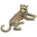 Signes Grimalt Boîte en métal à motif guépard, au design élégant et aux couleurs vives