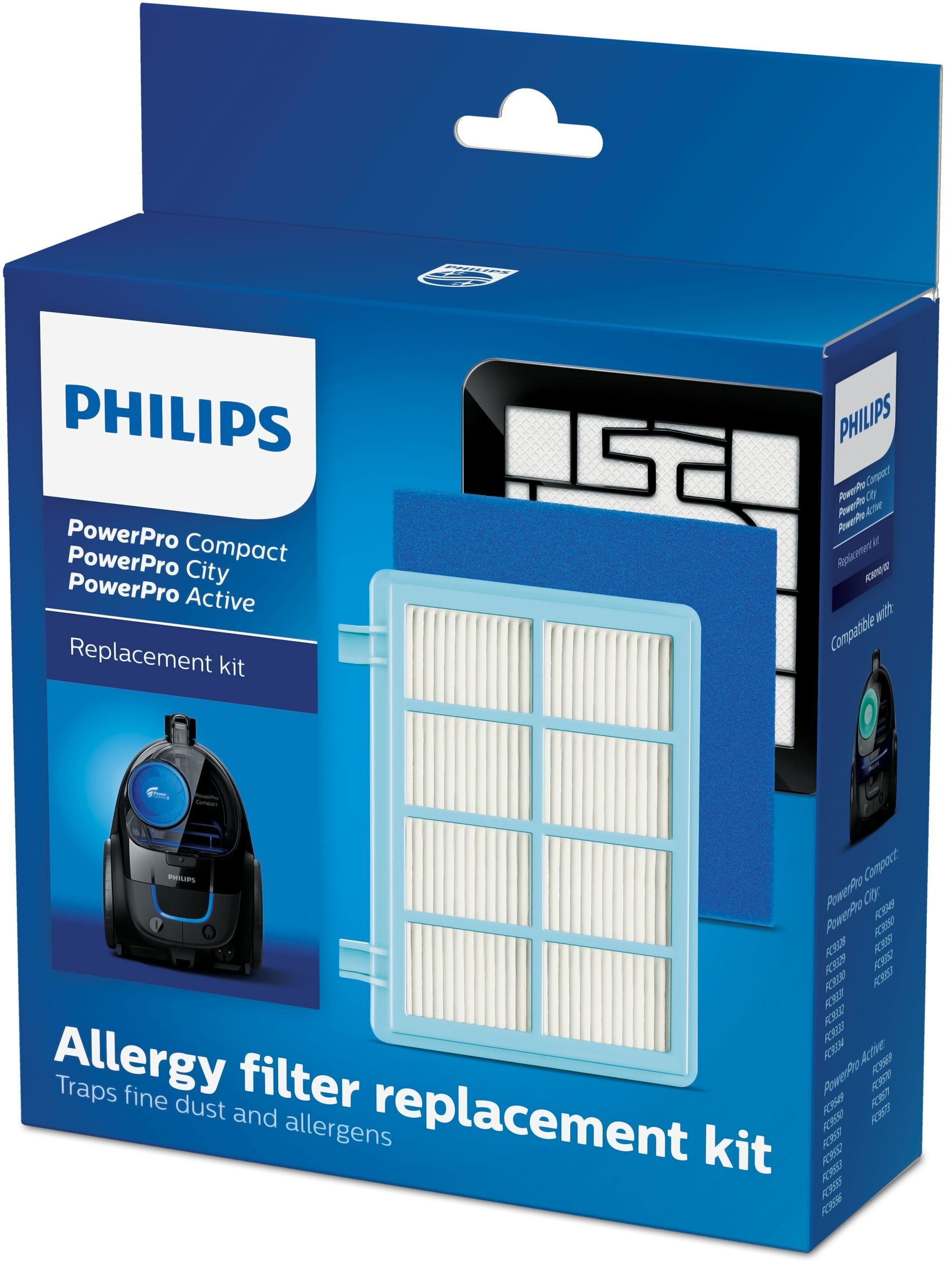 Philips 1 x vervangingsset voor uitblaasfilter