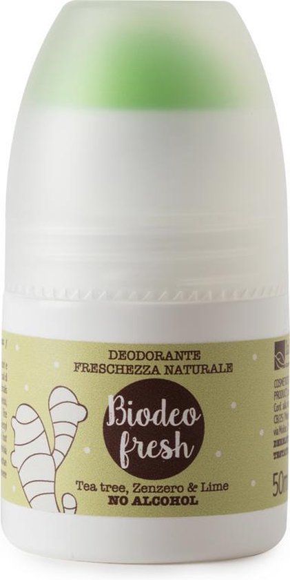 La Saponaria Organic Deodorant Fresh - Tea Tree, Ginger, Lime 50ml