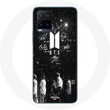 Maniacase Etui voor Vivo Y21s 2021 / Y21 2021 BTS Signature Members Rm Jin Jimin V Suga Jungkook J-hope