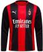 PUMA Milan AC Thuis Longsleeve Shirt 2026/27 Mannen Zwart/Voor Altijd Rood Polyester XL