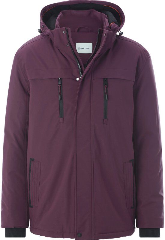 Babista heren Outdoorjack - 58 - donkerrood - Polyester - Herfst/Winter 2025
