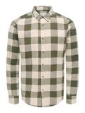 ONLY & SONS ONSGUDMUND Geruit Katoen Overhemd Heren XS Forest Night
