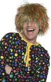 Wilbers & Wilbers Clowns pruik zwart/wit