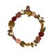Couronne Feutrine Dahlias et Feuilles Ø 24 cm