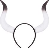 Finidi Stieren hoorns Haarband Zwart/Wit Plastic Unisex