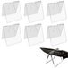 Porte-couteaux 6 pièces - Acrylique transparent - Support fixe pour lames - Porte-couteaux - Présentoir - Matériaux de haute qualité