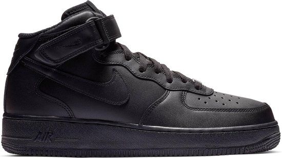 Nike Air Force 1 Mid '07 Heren Sneakers - Black/Black - Maat 44.5