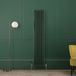 Hudson Reed Radiateur vertical style fonte - 180 x 38 cm - Vert - Triple rangs - Chauffage central - Design rétro - Windsor