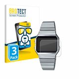 BROTECT Screenprotector 3 Stuks voor Casio A700WE Beschermglas transparant
