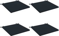 vidaXL - 4-Piece - Zitkussens - SOEST - 4 - st - 100% - Polyester - Donkerblauw