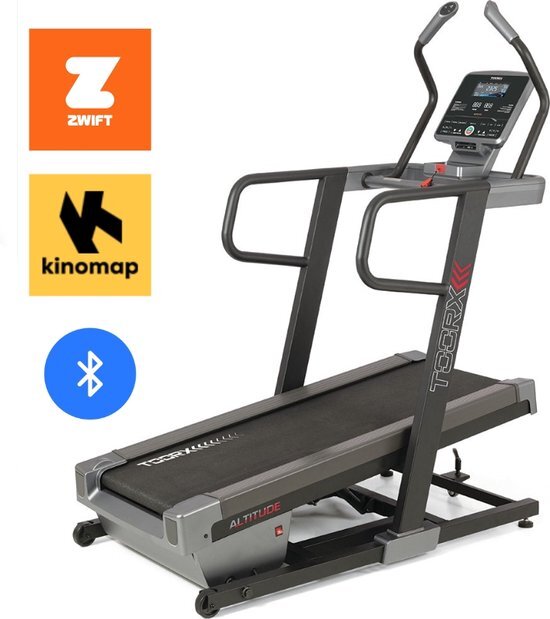 Toorx Fitness Altitude - Loopband - Klim Wandelband - Fitness - Hiking - tot 40% hellingshoek - met Zwift en Kinomap