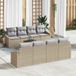 Maison Exclusive - Ensemble de jardin 9 pièces. Polyrotin beige et gris clair