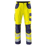 KÜBLER PSA REFLECTIQ 22078340 Hi Vis Werkbroek Heren Signaalgeel/Donkerblauw - Maat 24