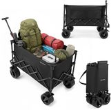 HyperMotion HYP61 Camping Cart – Opvouwbare Transportwagen XL 200L – 80 kg Belastbaar – All-Terrain Wielen