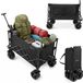 HyperMotion HYP61 Camping Cart – Opvouwbare Transportwagen XL 200L – 80 kg Belastbaar – All-Terrain Wielen