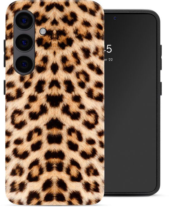 Selencia Hoesje - Geschikt voor Samsung Galaxy S24 - Backcover met Magnetische Ring - Wild Leo